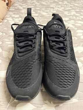 Nike AirMax270 Women's All-Black Athletic Sneakers